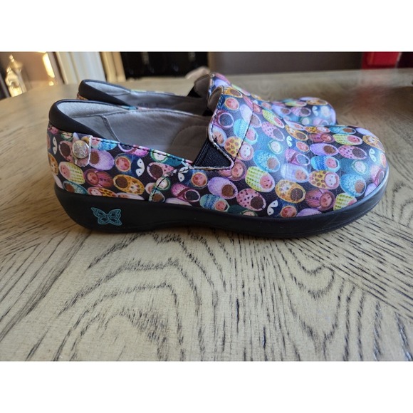 Alegria Clogs Nursing Shoes Size 37-6.5/7 Multicolor Babies Comfort Leather - Picture 5 of 16